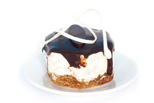 fresh cake isolated on a white background