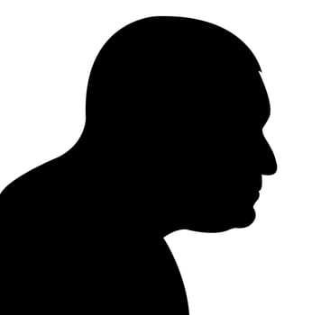 a man head silhouette