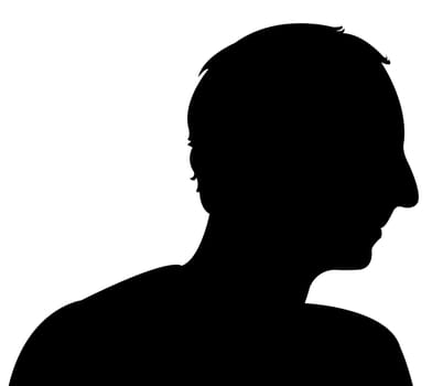 a man head silhouette
