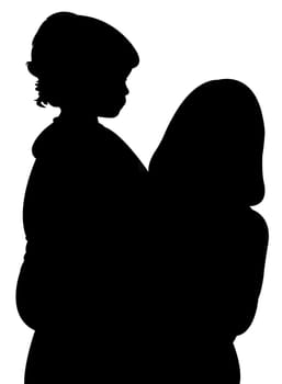 mom and baby, happy family portrait