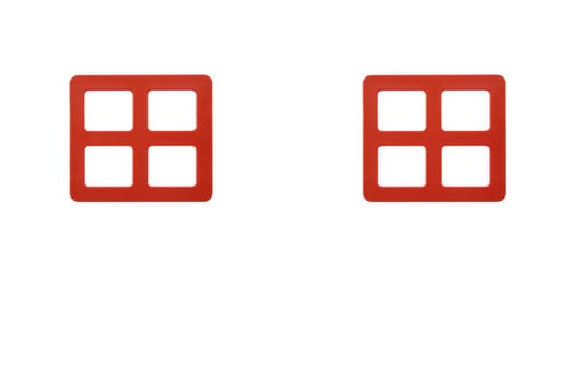 A conceptual image of a window on a white background