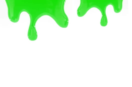 An abstract image of slime on a white background
