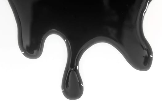 An abstract image of slime on a white background