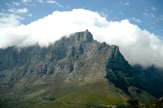A landscape image of Table Top Mountain in Capetown