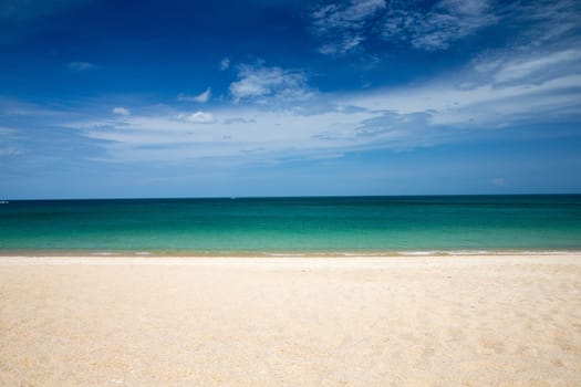 beautiful beach and tropical sea