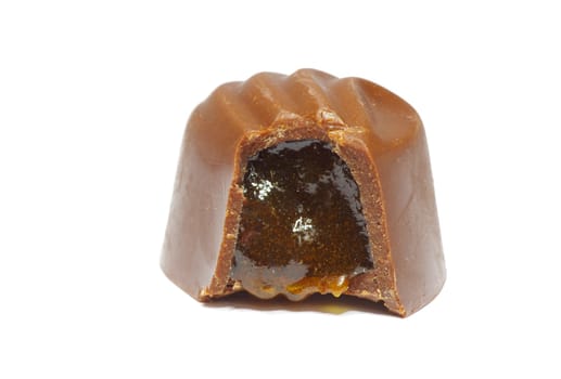chocolate sweets isolated on a white background