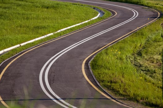 View of bicycle path