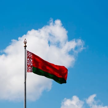 Main Belarussian flag in Minsk