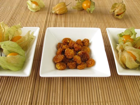 Fresh and dried physalis