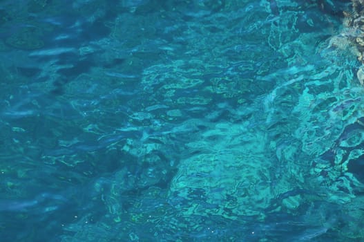 Blue Water Waves Texture on the Atlantic Ocean