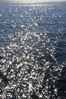 Blue Water Waves Texture on the Atlantic Ocean