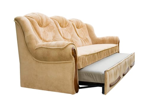 A sofa on a white background