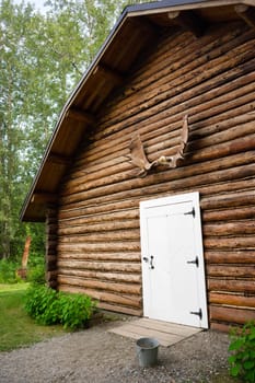 This real working everyday building is made from native materials
