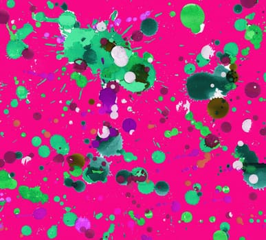 Close up of paper painted used dripping technique