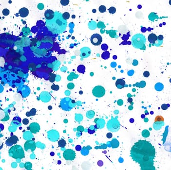 Close up of paper painted used dripping technique