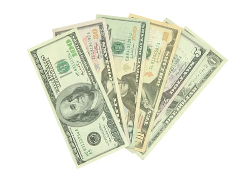 stock money  isolated on white