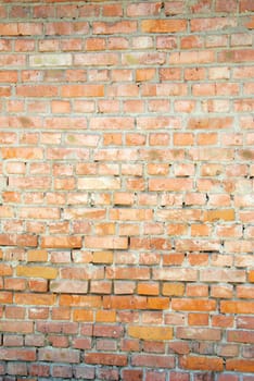 Red brick wall. Brick background