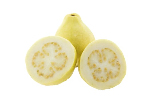 Healthy and organic food concept. Fresh Guava fruit isolated on white background.