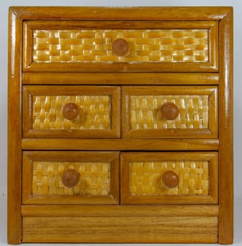the Brown drawers in white background.