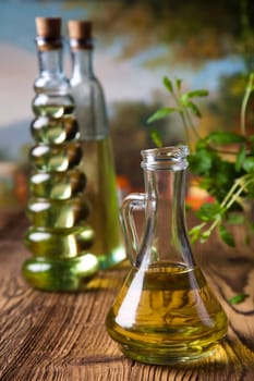 Olive oil bottles