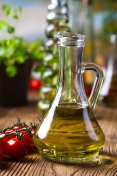 Carafe with olive oil