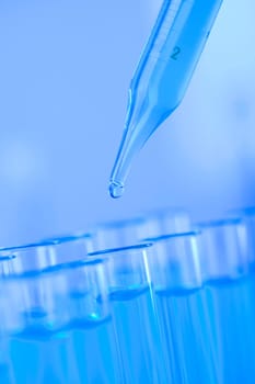 Laboratory tools, Pipette fluid, test tubes