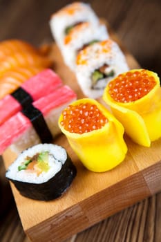 Sushi traditional japanese food