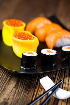 Sushi traditional japanese food