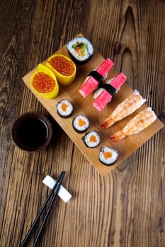 Collection of sushi