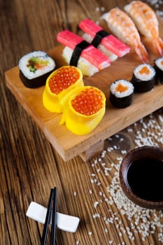 Sushi traditional japanese food