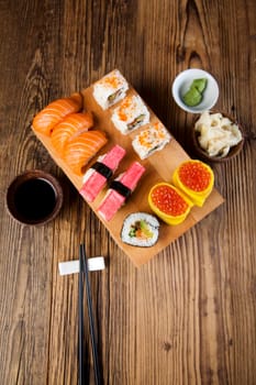 Sushi traditional japanese food