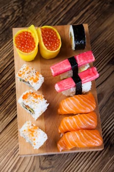 Sushi traditional japanese food