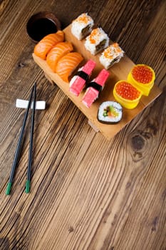 Sushi traditional japanese food