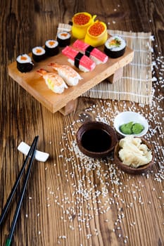 Sushi traditional japanese food