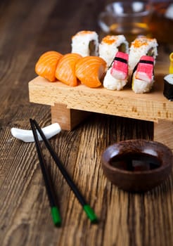 Collection of sushi