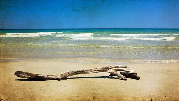 Beautiful sandy beach in Thassos island