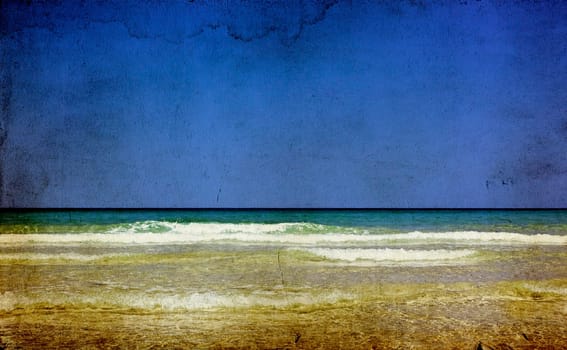 Beautiful sandy beach in Thassos island