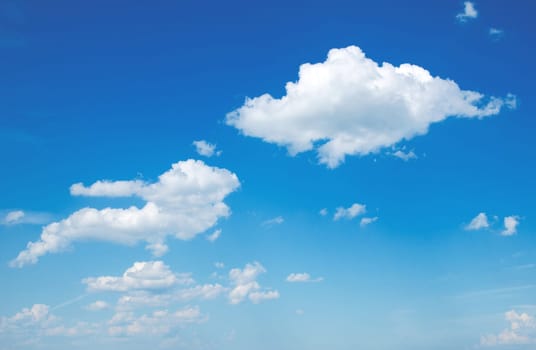 blue sky with cloud closeup