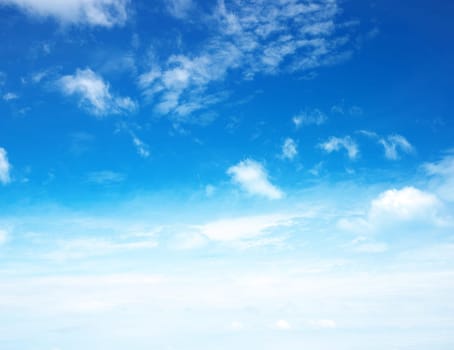 blue sky background with a tiny clouds