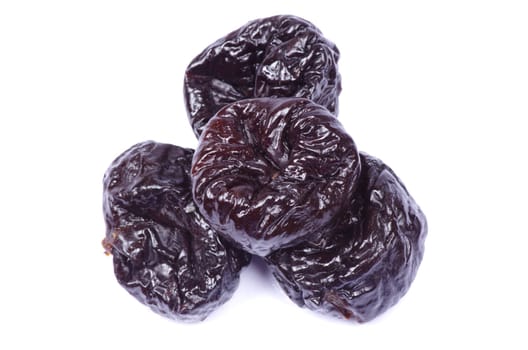 dried plum on a white background