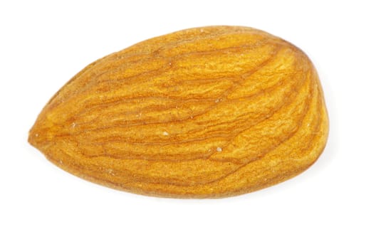 almonds isolated on a white