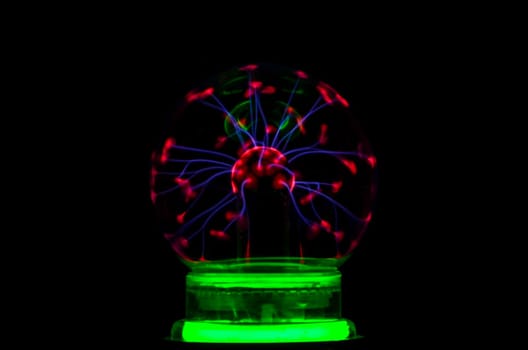 Plasma Static Electricity on a Tesla Sphere