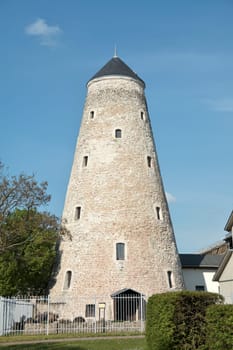Sole tower in the spa park in Schönebeck-Salzelmen