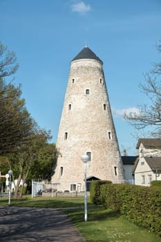Sole tower in the spa park in Schönebeck-Salzelmen