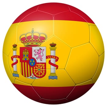 Soccer football with country flag SPAIN