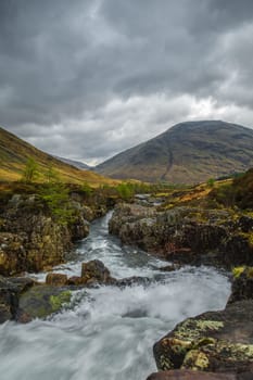 Wild River in Glen Coe Valley