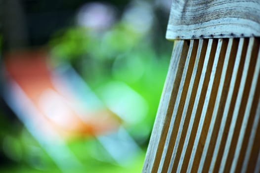 Garden armchair made of wood