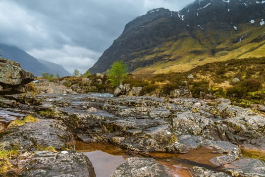 Wild River in Glen Coe Valley