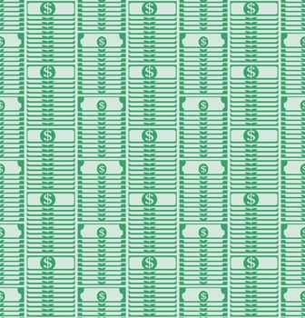 Seamless pattern scales of dollars - vector illustration