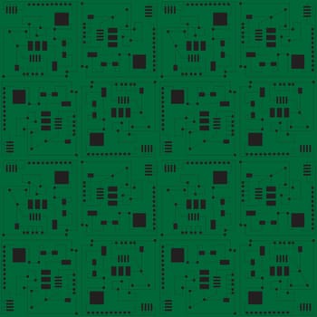 Phisics and mecanics, engineering a digital board. Vector illustration.